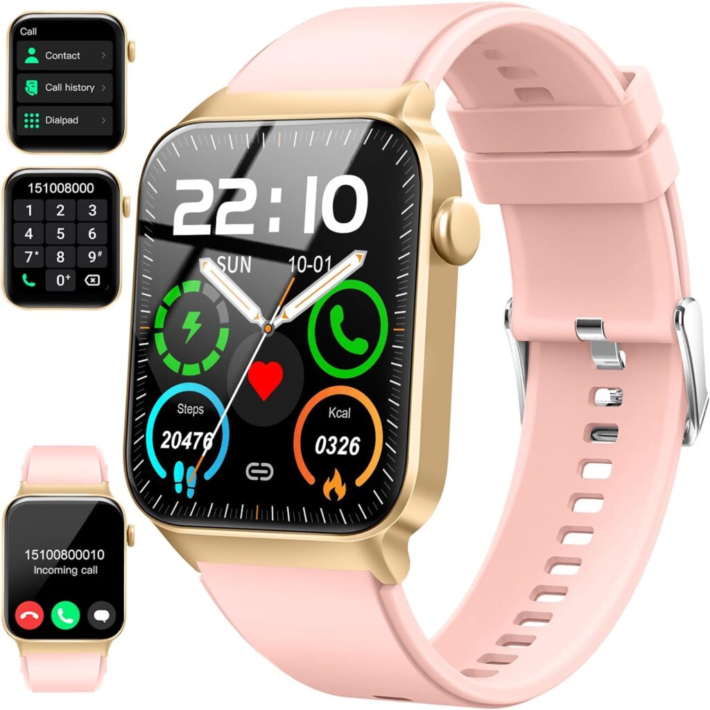 Smartwatch Pulsómetro, Monitor de Sueño, Pulsera Actividad 110+ Modos Deportivos Podómetro Cronómetros Impermeable